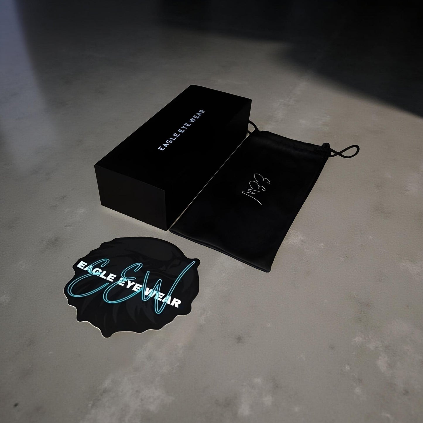 BLACK EAGLES V1 METALLIC BLACK PC LENS SAFETY GLASSES